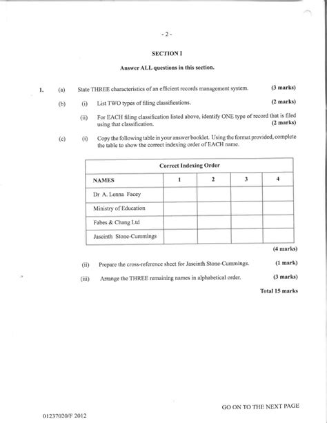 Csec Office Administration Mayjune 2018 Past Paper 1 Part 1