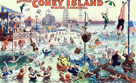 The Great Coney Island Water Carnival 500 Piece Wooden Jigsaw Puzzle
