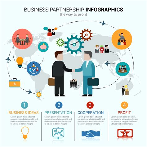 Business Partnership Infographics 428688 Vector Art at Vecteezy