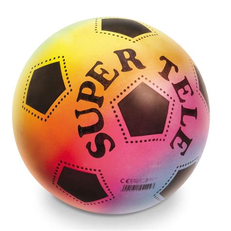 Supertele Rainbow Soccer Ball 23cm At Toys R Us