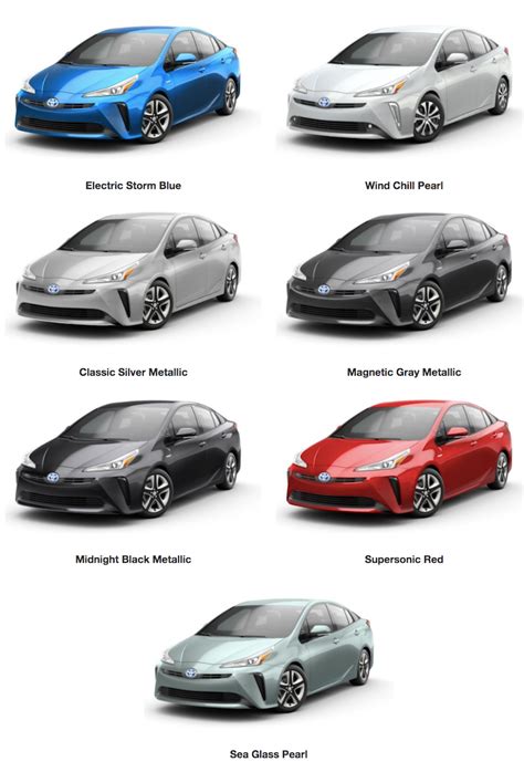 Toyota Prius Color Options Toyota Of Morristown
