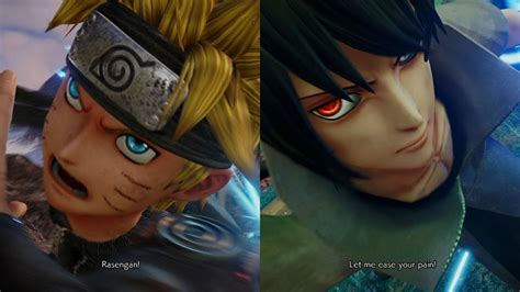 Jump Force Team Naruto Naruto And Sasuke Movesets Gameplay 1080p 60