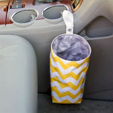 52 Clever And Cool Diy Car Trash Can Ideas For Messy People Diy Car