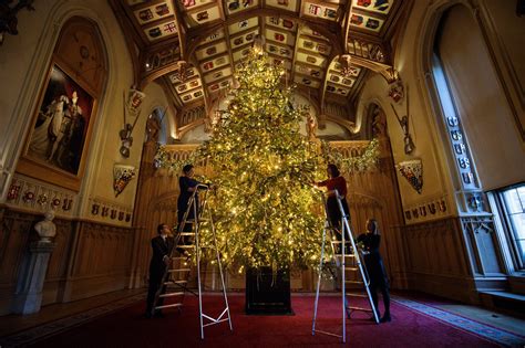 I was informed to not shoot photographs inside the castle after that for security reasons. Queen puts up 20ft Christmas Tree inside Windsor Castle | Metro News