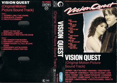 Tapios Ronnie James Dio Pages Vision Quest Soundtrack C Tape Discography