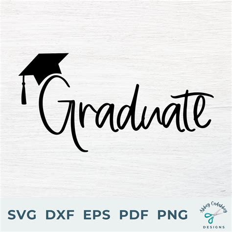 Graduate With Cap Svg Graduate Svg Graduation Cap Svg Etsy