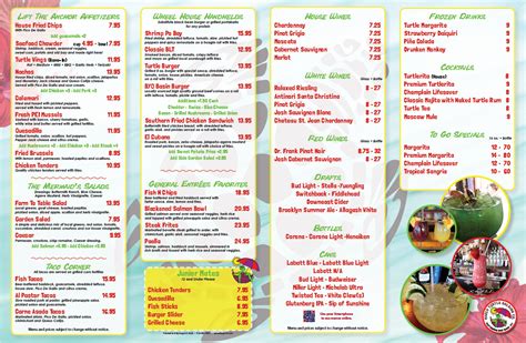 Naked Turtle PRINT Fasprint Menus