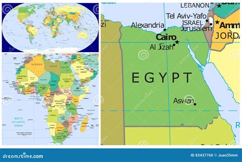 Where Is Egypt In The World Map World Map