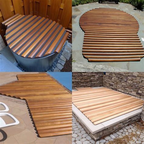 Insulating And Structural Cedar Hot Tub And Spa Roll Up Cover Cedar Hot