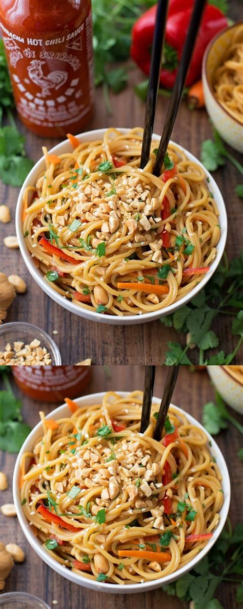 20 Minute Spicy Thai Noodle Bowls