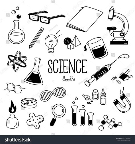 Doodle Art About Science
