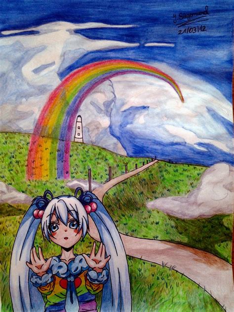 Cute Rainbow Miku Hatsune By Jasichan17 On Deviantart