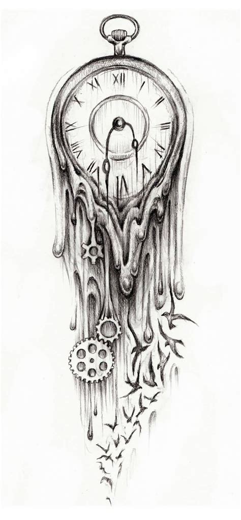 23 Latest Clock Tattoo Designs Tattoo Design Drawings Dragon Tattoo