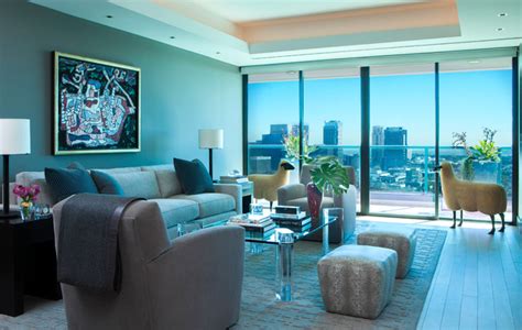 La Luxury High Rise Transitional Living Room Los Angeles By