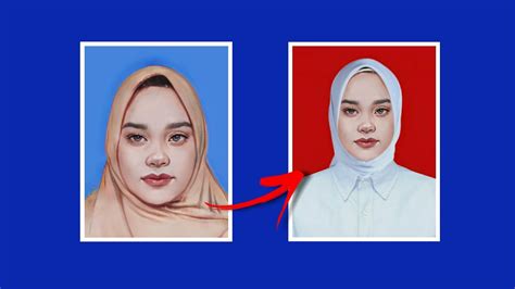 Cara Edit Foto Pakai Kemeja Putih Wanita Hijab Putih Tanpa Dasi Jasa