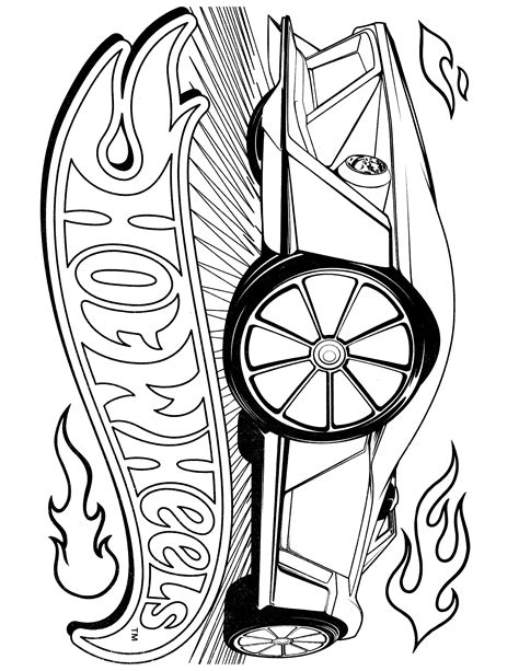 Free Printable Hot Wheels Coloring Pages Templates Printable Download