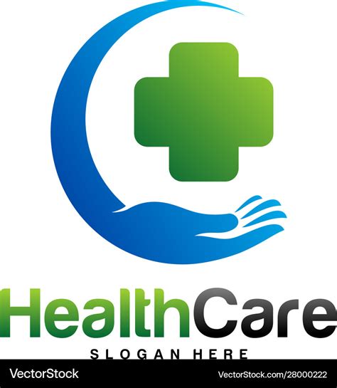 Health Care Logo Design Concept Care Logo Vector Image