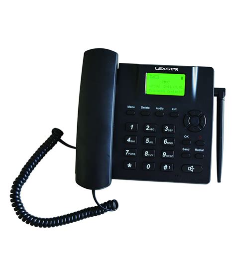 Buy Lexstar Lx Fwp 4g Gsm Fixed Wireless Corded Landline Phone Black