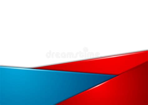 Red And Blue Stripes Corporate Abstract Background Stock Vector