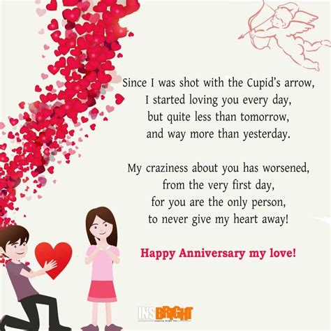 Cute Happy Anniversary Poems For Him or Her With Images | Insbright