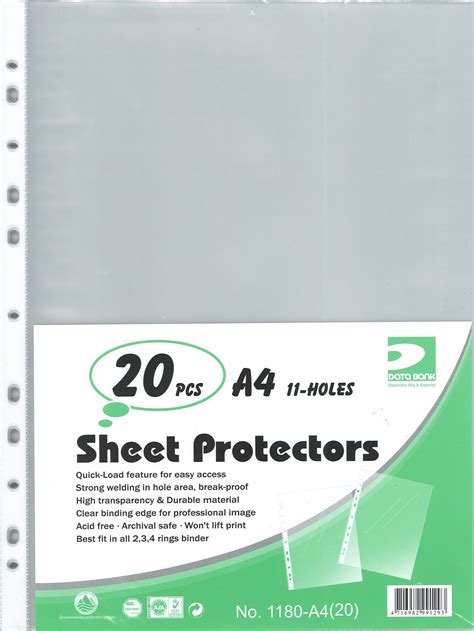 Banken forvalter også statens pensjonsfond utland. DATA BANK NO.1180-A4 SHEET PROTECTORS (20 PCS) - 志成文具有限公司 ...