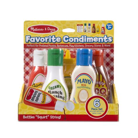 Melissa And Doug Favorite Condiments Play Food Set Best Educational