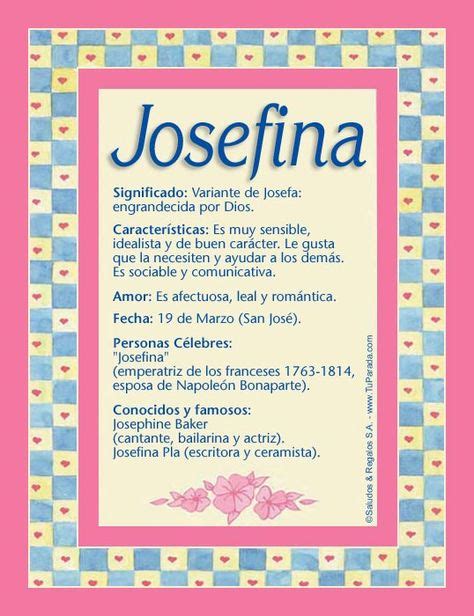Josefina Imagen De Josefina Significados De Los Nombres Nombres Y
