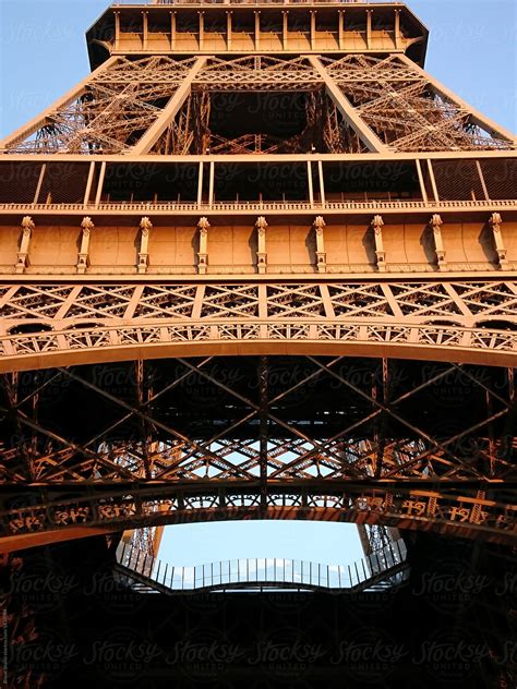 Close Up Of Eiffel Tower Part In Paris By Stocksy Contributor Bisual