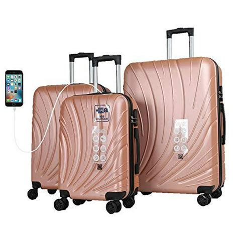 Mirage Shell Abs Luggage Sets Hardside 360 Spinner Lightweight Durable