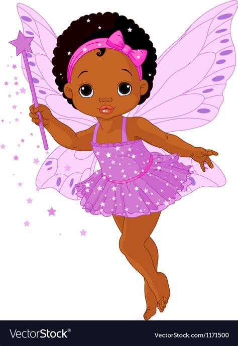 Cute Little Baby Fairy Royalty Free Vector Image