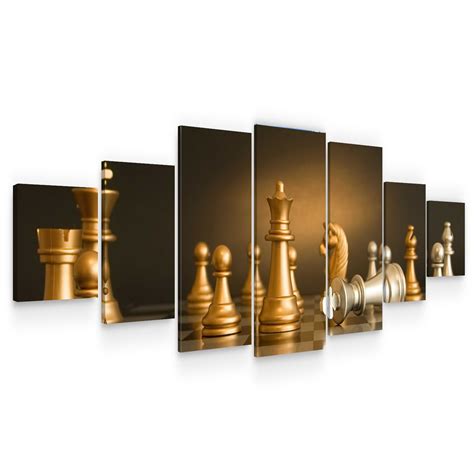 Startonight Large Canvas Wall Art Chess Passionate Huge Framed