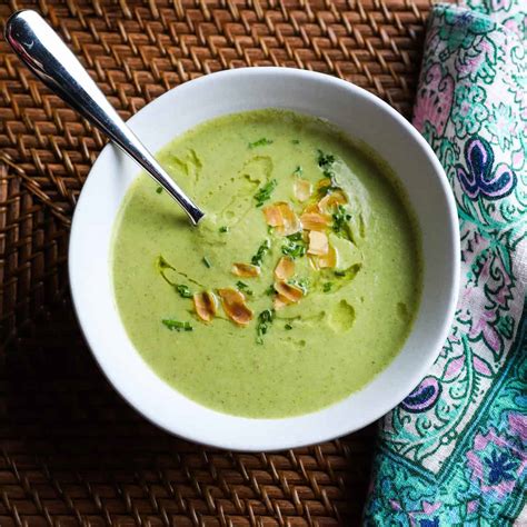 Creamy Broccoli And Almond Soup Vegan Cooking With Camilla