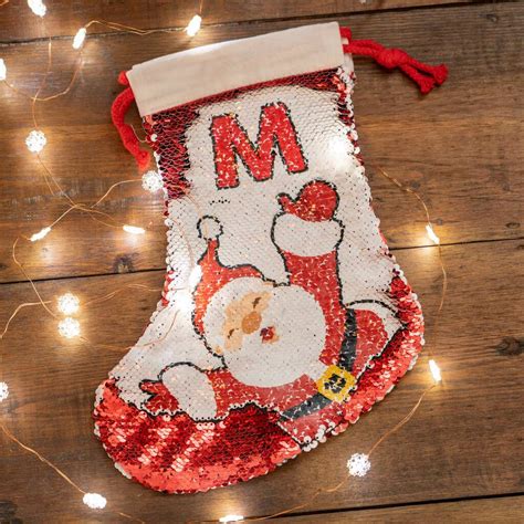 Personalised Sequin Christmas Stocking By Meenymineymo