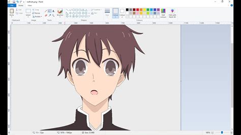 How To Draw Anime On Ms Paint L How I Draw Kashima Ryūichi 鹿島 竜一