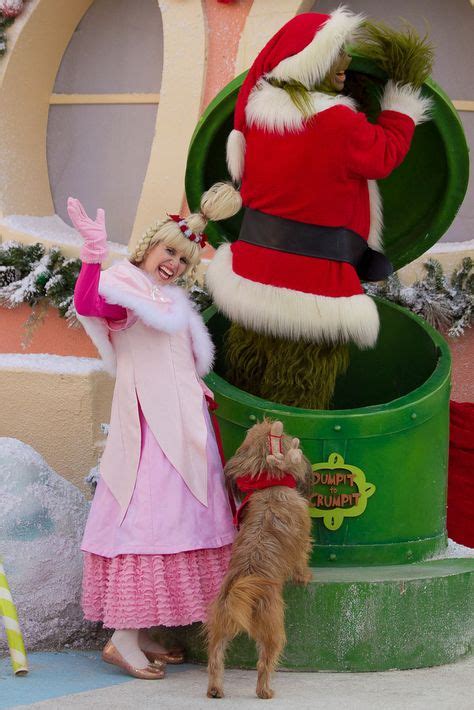 Whoville On The Backlot The Grinch Max The Dog Cindy Lou Who Cindy