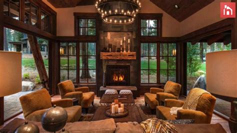 Rustic Living Room Decor Ideas Inspired By Cozy Mountain Cabins Rustic Home Decor