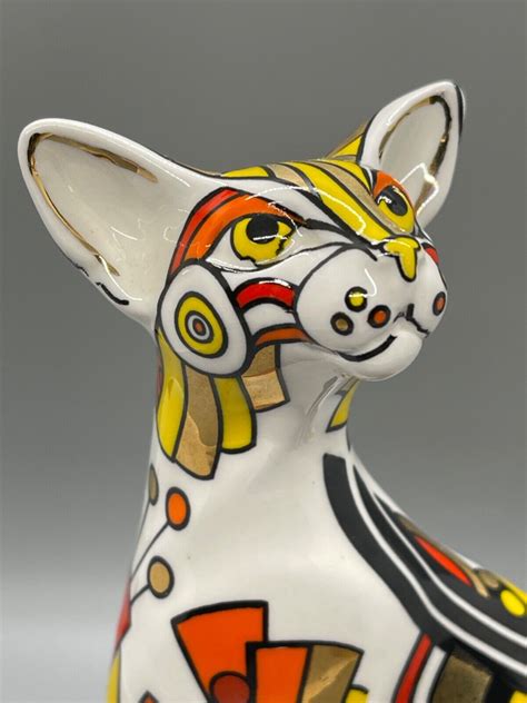 Cool Catz Art Deco Cat ~ Paul Cardew Ebay