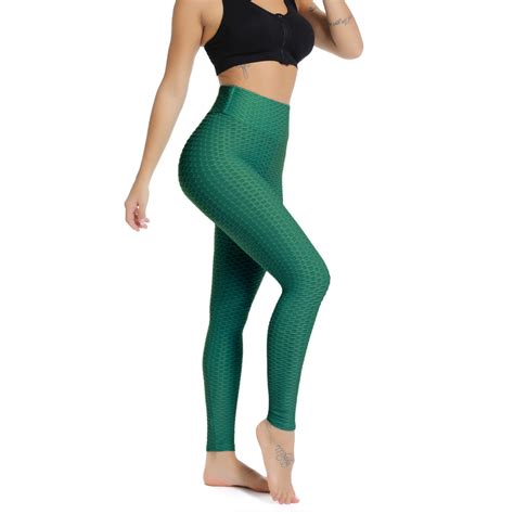 fittoo fittoo high waist textured workout leggings booty scrunch yoga pants butt lift tummy