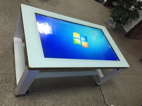 43 Inch Touch Screen Lcd Panel Smart Information Coffee Bar Table