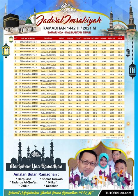 Desain Template Jadwal Imsakiyah Ramadhan H Format Coreldraw Tutoriduan Com