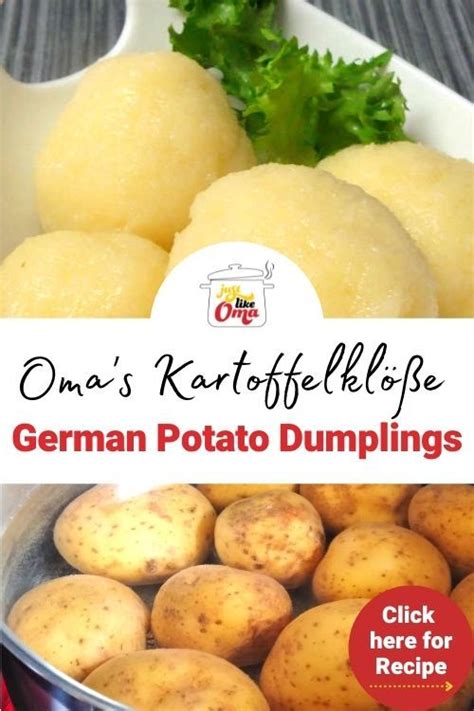 Omas Kartoffelklöße German Potato Dumplings Recipe Potato