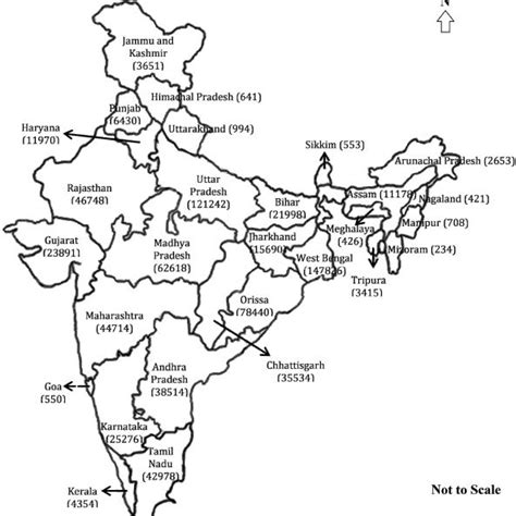 Map Showing State Wise Number Of Wetlands In India Note Figure In