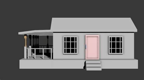 Simple House 3d Model Fbx