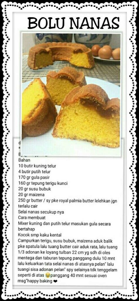 You can choose the resep bolu ketan apk version that suits your phone, tablet, tv. Bolu Nanas | Resep makanan, Resep, Resep masakan
