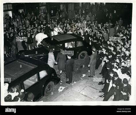 Oct 10 1956 Liberace Appears At London Palladium Police Keep Back