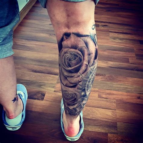 Calf Tattoos Rose Calf Tattoo Rose Tattoos Tattoos