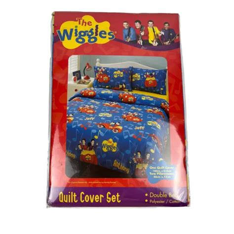 Rare Official Original The Wiggles Double Quilt Doona Cover Set 2007