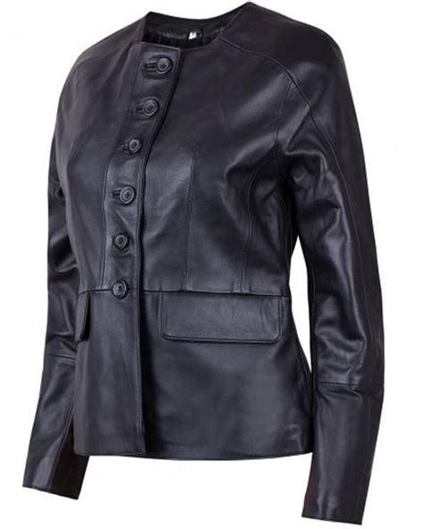 The Button Closure Leather Jacket Get Custom Leather Jackets Order