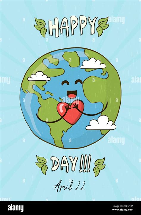 Feliz Día De La Tierra 22 De Abril Evento De Ayuda Ambiental Para La