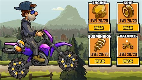 So, prepare yourself for a dangerous ride! Motocross FULLY UPGRADED - Hill Climb Racing 2 Gameplay ...